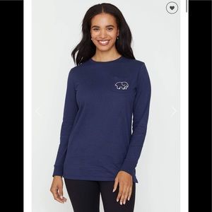 Ivory Ella Navy Long Sleeve